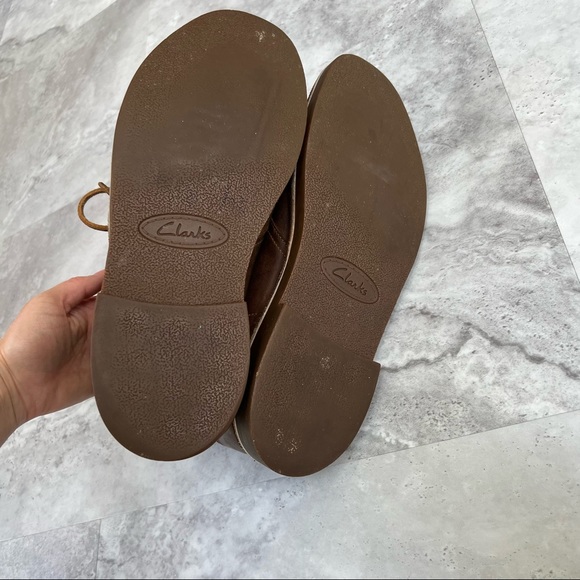 Clarks Bushacre 3 Chukka Boot Size 10.5 15522 Brown Leather Shoes - Picture 5 of 8